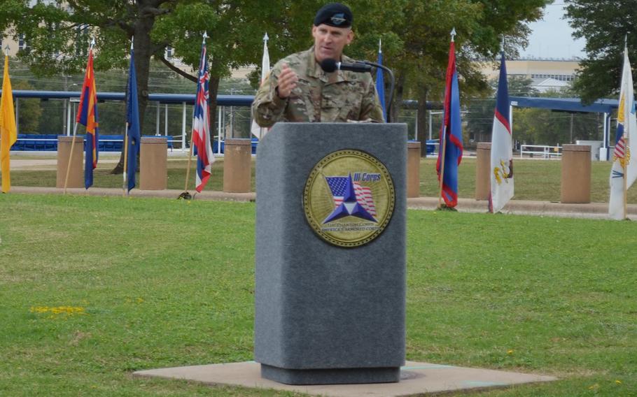 Deployed for the past year, Lt. Gen. Pat White, commander of III Corps and Fort Hood, said he plans to revisit the honors provided the 28 soldiers who have died at Fort Hood this year to ensure they all received the “respect they deserve.”