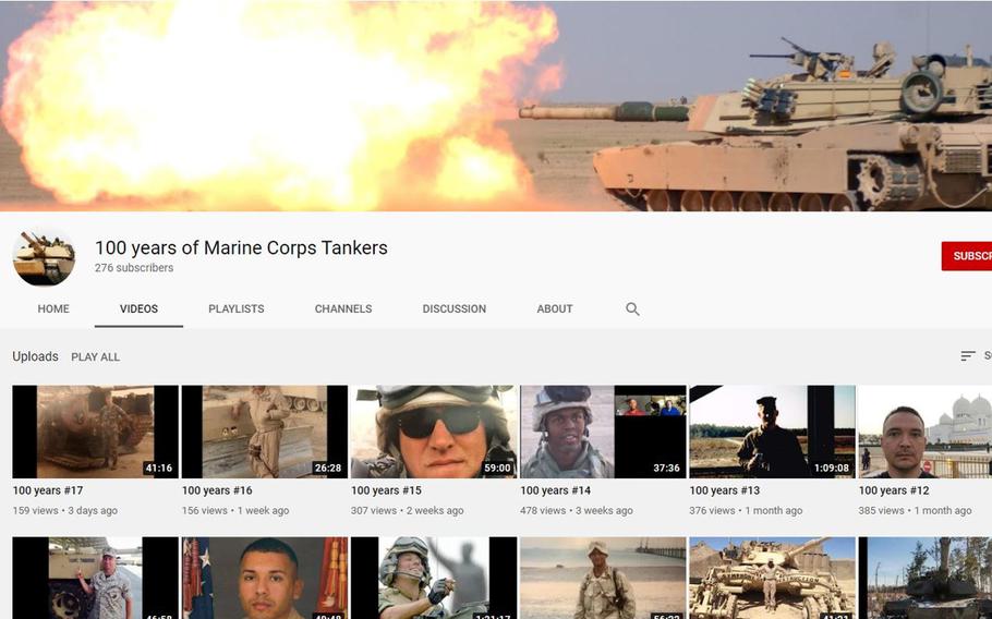 Maj. Ronald “JR” Valasek, an armor officer and prior enlisted tanker, launched a YouTube channel this summer devoted to preserving Marine Corps tank history and culture. 

