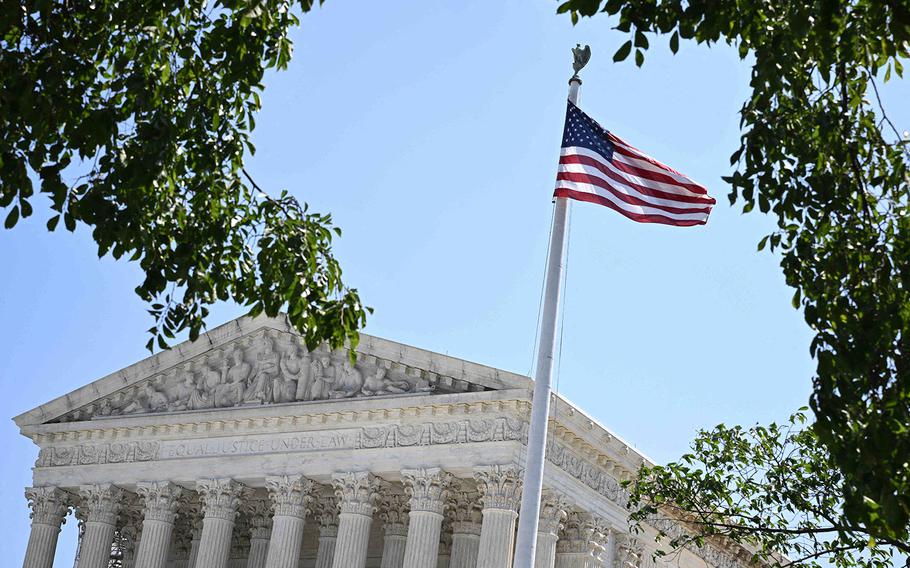 The US Supreme Court is seen in Washington DC on May 25, 2023. 