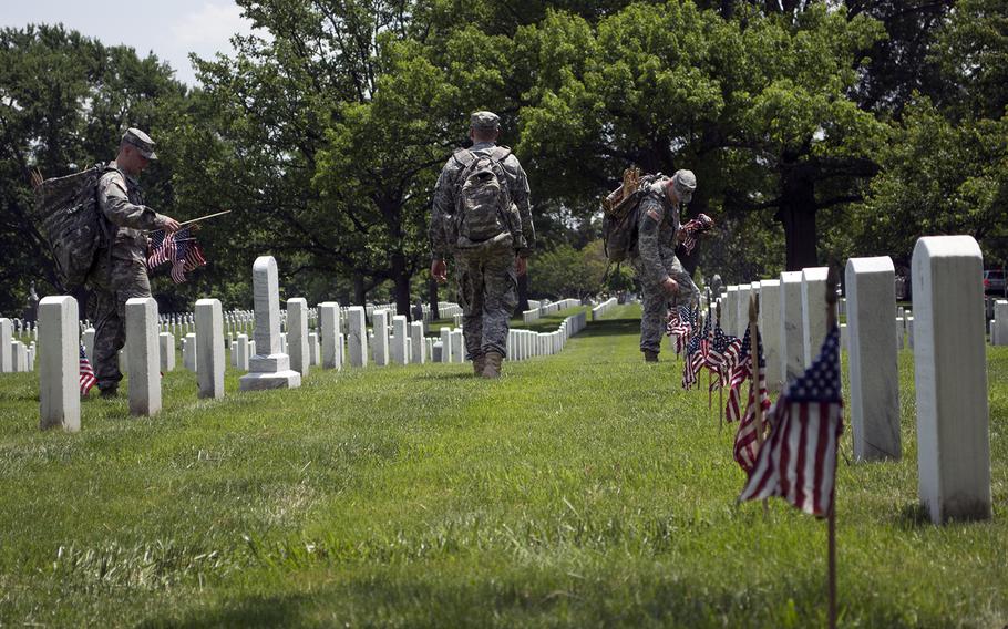 “They’ve given the ultimate sacrifice for their country,” said. Pvt. Juan Garcia. “We wouldn’t be able to live the lifestyle that the entire country does if it wasn’t for the men and women we’re honoring today.