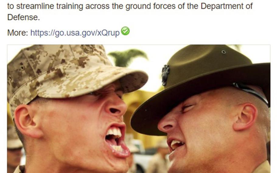 The Marine Corps celebrated April Fools' Day with a post on Facebook claiming that "the term Drill Instructor will be replaced with Drill Sergeant beginning next quarter."