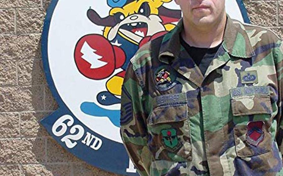 Master Sgt. David Guenther retired in 2003 after 21 years in the Air Force and became a military-themed science fiction writer.