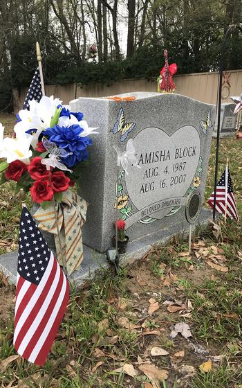 Spc. Kamisha Block was buried in her hometown of Vidor, Texas. Twelve years after she was murdered by a fellow soldier at Camp Liberty, Iraq, the Army has reopened the investigation into her death. 