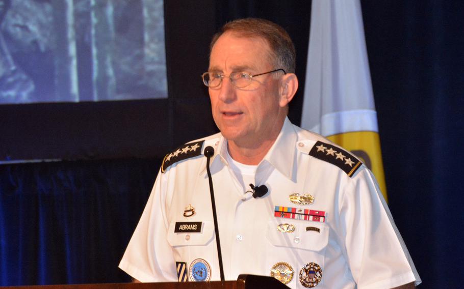Gen. Robert Abrams, commander of U.S. Forces Korea, told a symposium audience in Honolulu, May 22, 2019, that the combined U.S.-South Korean military force has suffered no loss of readiness with the suspension of large-scale exercises last year.
