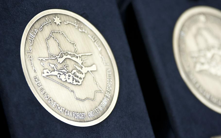 The Iraq Commitment Medal, which was unveiled in December 2011, is supposed to recognize the work of U.S. and coalition troops who served in Iraq following the fall of dictator Saddam Hussein's regime in 2003.