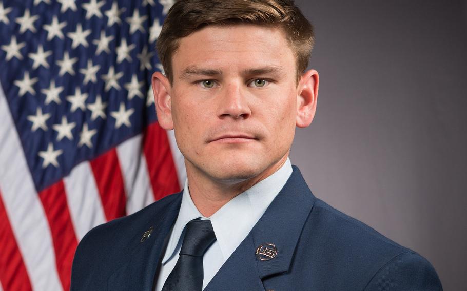 Air Force Staff Sgt Adam Erickson was killed during a military training parachute operation in Perris, Calif., Sept. 10, 2019.