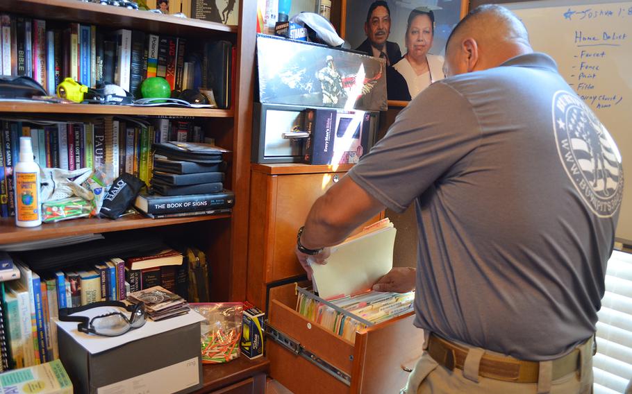 At his home in Robstown, Texas, retired Army Reserve Capt. Le Roy Torres keeps detailed medical files on illnesses he attributes to breathing in toxic fumes of burn pits during a 2008 deployment to Iraq. Though he has successfully lobbied Congress to create a burn pit registry at the Department of Veterans Affairs, the VA still lacks a disability rating for lung diseases caused by burn pit exposure and to provide some of the treatments Torres has paid for out of pocket.