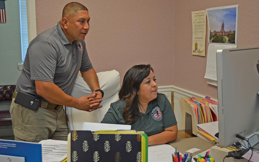 The Warrior Support Center in Robstown, Texas, serves as a headquarters for Burn Pits 360 as well as a space for veterans and first responders to gather, learn about benefits available to them and seek help on veteran- or toxic exposure-related issues. Before the center opened in May 2018, Le Roy and Rosie Torres ran their nonprofit from their home.