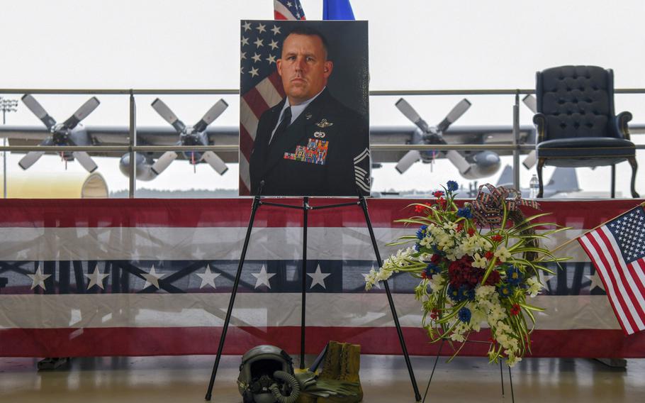 A remembrance ceremony celebrating the life of U.S Air Force Senior Master Sgt. Rick DeMorgan Jr., a flight engineer with the 4th Special Operations Squadron, was held at Hurlburt Field, Florida, Jan. 31, 2020. DeMorgan was one of three Americans killed Jan. 23, 2020, fighting wildfires in Australia.