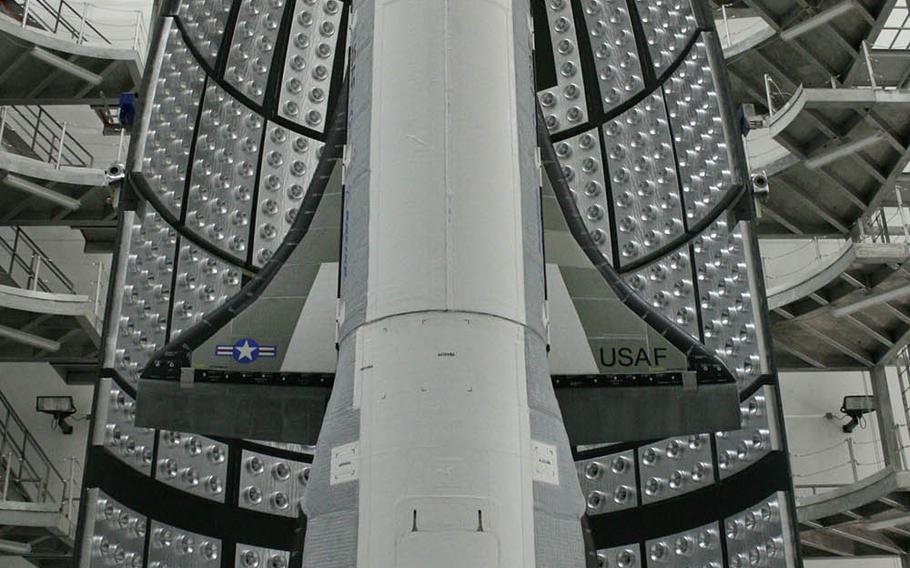 The X-37B Orbital Test Vehicle, a reusable unmanned spaceplane, is slated to launch from Cape Canaveral Air Force Station, Fla., May 16, 2020.