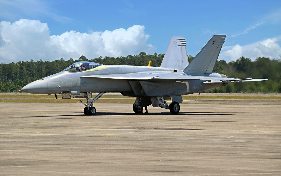 The first F/A-18 Super Hornet for the Navy's Blue Angels demonstration team was delivered for testing and evaluation, June 3, 2020.