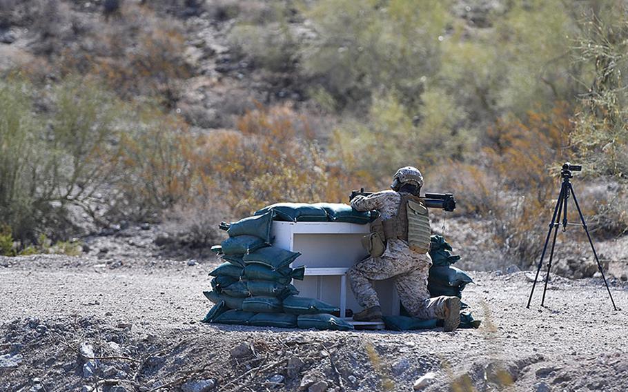 A tester prepares to fire an M72 LAW Fire from Enclosure round at an undisclosed range in 2019. In July, the Army released a request for proposals on behalf of the Marine Corps for the upgraded rocket system, which Marines can fire without discharging back blast.