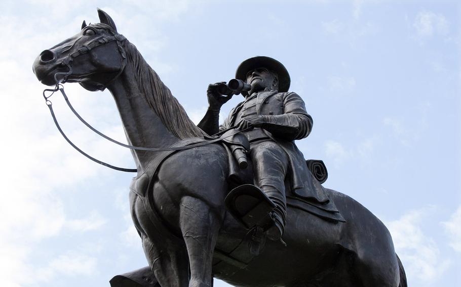 The statue of Confederate commander Gen. Robert E. Lee at the Antietam National Battlefield Park.