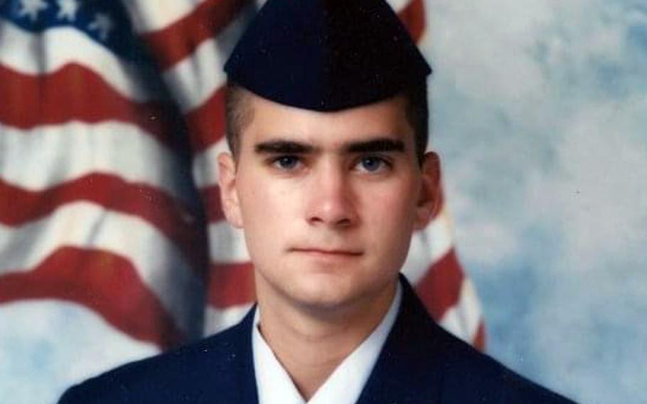 Brian Sicknick, a Capitol police officer who died of injuries suffered during the Jan. 6 attack on the U.S. Capitol, was a former member of the New Jersey Air National Guard who served two overseas tours. He is pictured in this undated photo during his time in the Guard. 