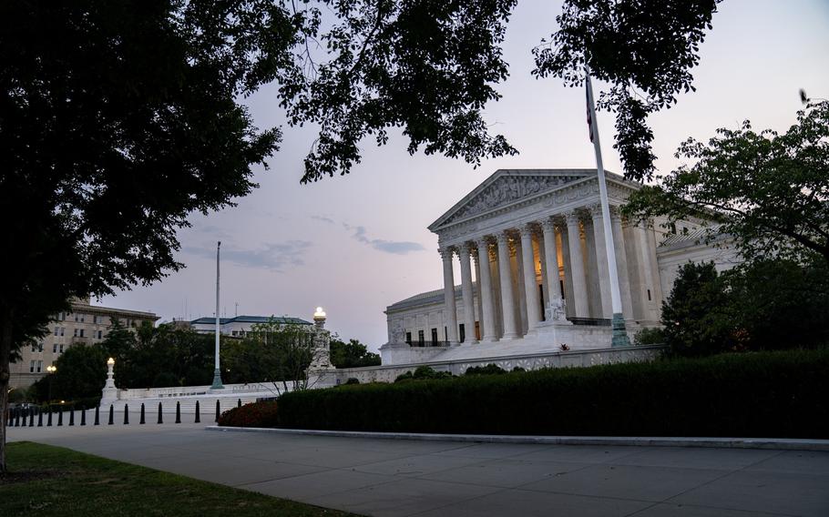 The U.S. Supreme Court in Washington on Sept. 13, 2021. MUST CREDIT: Washington Post photo by Stefani Reynolds.