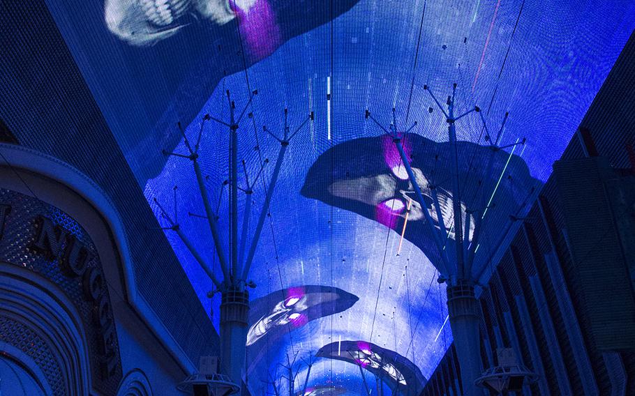 The Viva Vision show at the Fremont Street Experience in downtown Las Vegas.