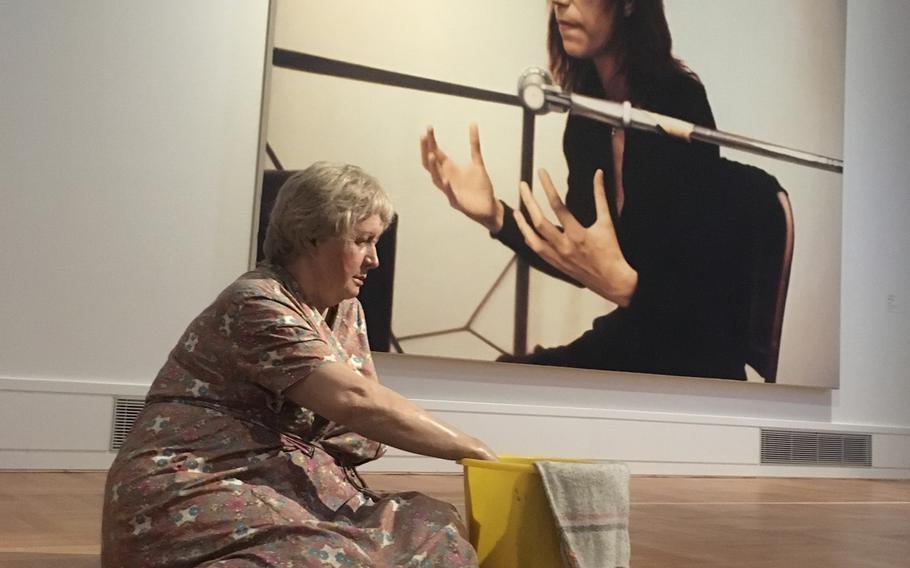 Stuttgart's Staatsgallerie has a large permanent exhibition that spans numerous genres. Its collection includes not only major artists such as Picasso and Matisse but  also lesser-known and offbeat works, such as a lifelike sculpture of a cleaning lady with a photo of rock star Patti Smith in the background. 

