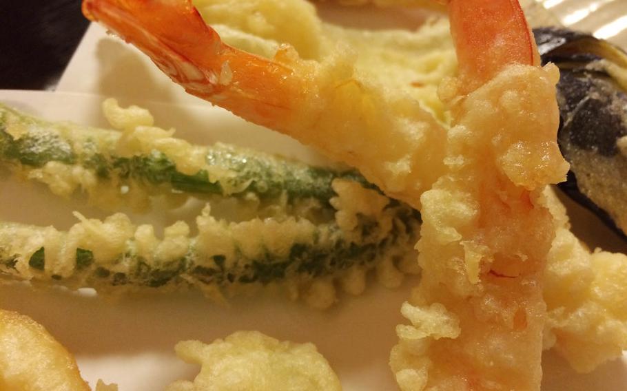 At around $15, Kobuta's large tempura set is pricey but includes generous portions.