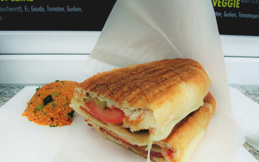 Toasty's, a new sandwich joint  in downtown Kaiserslautern, Germany, offers a simple regular menu of six sandwiches. Three of those sandwiches feature sujuc, a spicy garlic sausage popular in Eastern Europe and the Middle East.

