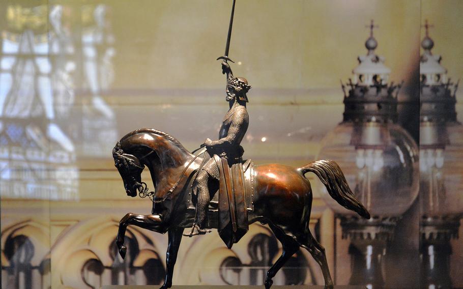 A statuette of Richard I of England, also known as the Lionheart. It is a miniaturized copy of the statue that stands in from of the Houses of Parliament in London. The statuette is on loan from Queen Elizabeth II to the exhibit ''Richard LionheartKing – Knight – Prisoner'' at the Historical Museum of the Palatinate in Speyer, Germany. 
