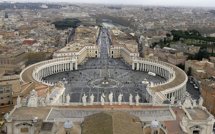 A climb to the top of St. Peter's Basilica reward the intrepid with beautiful views of Rome. USO Rome is offering tours of the ancient city.