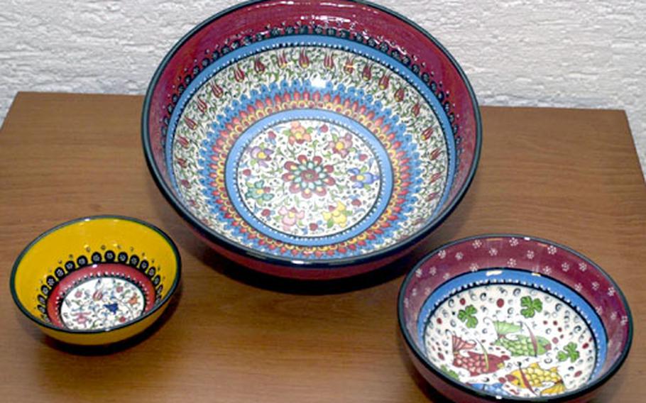 Turkey’s Nimet pottery comes in a variety of sizes, shapes and colors. All pieces are handmade and hand-fired.