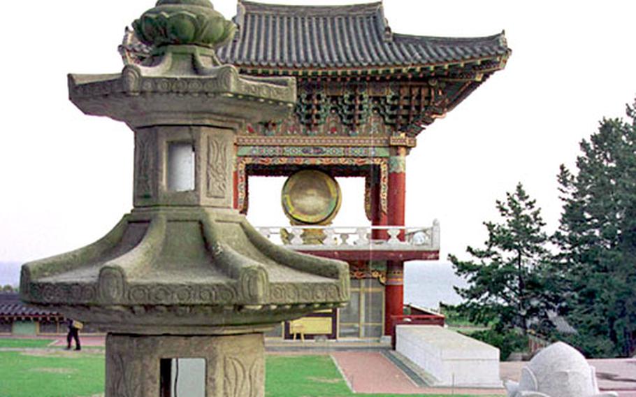 The Yak-Chon Temple compound, one of the many beautiful cultural sites on Cheju Island, South Korea.