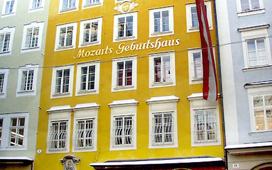 The Geburtshaus (Mozart’s birthplace) is now a museum dedicated to the composer and his life in Salzburg.