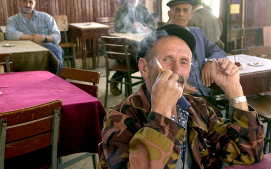 Tea houses in the conservative southeast of Turkey are still male-only bastions of smoking and political debate.