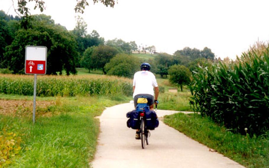 Riding along Route 5 through the middle of Switzerland is mostly easy cycling through farm country. However, it lacks the challenge of steeper trails, and constant clouds hid most of the country’s beauty on this trip.