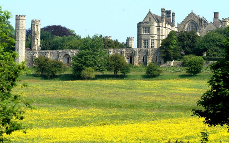 Wildflowers grow where thousands died during the battle of Hastings in 1066. The conflict on this gentle slope is a major hallmark in the history of England. In the background is the ruin of the abbey built by William the Conqueror to honor his victory.