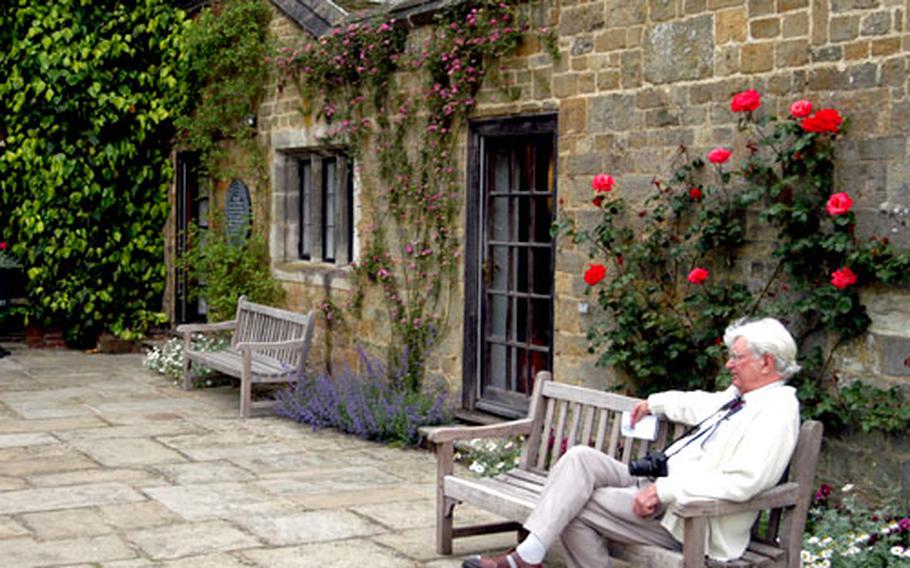 A visitor relaxes on the patio of Chartwell, the home of Winston Churchill for most of his adult life.