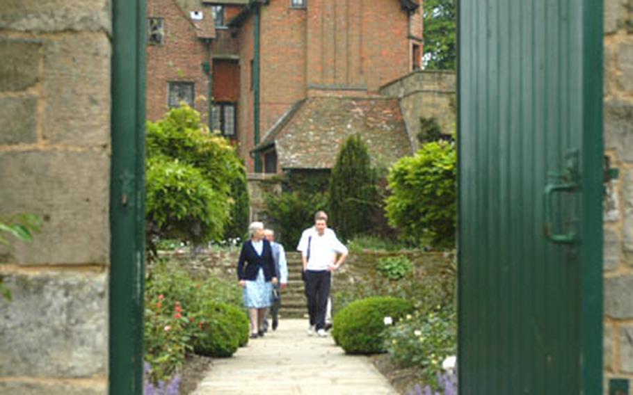 A gate takes visitors into the garden at Chartwell.