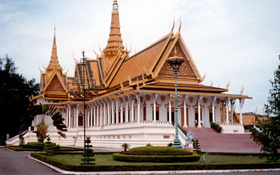 The Throne Hall of the Royal Palace in Phnom Penh is only used during coronation ceremonies, a rare event.