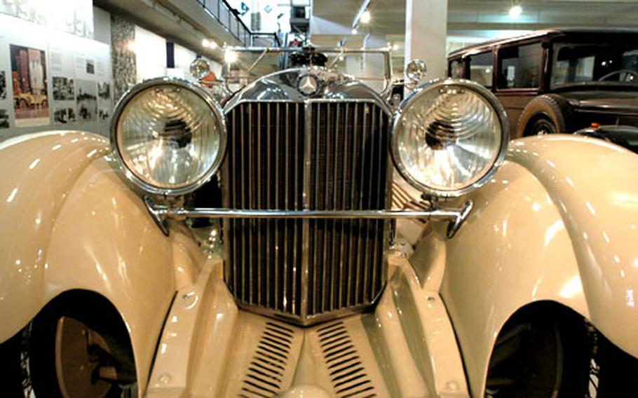 Eye-to-eye with a 1929 Mercedes Benz SS at the Deutsches Museum in Munich.