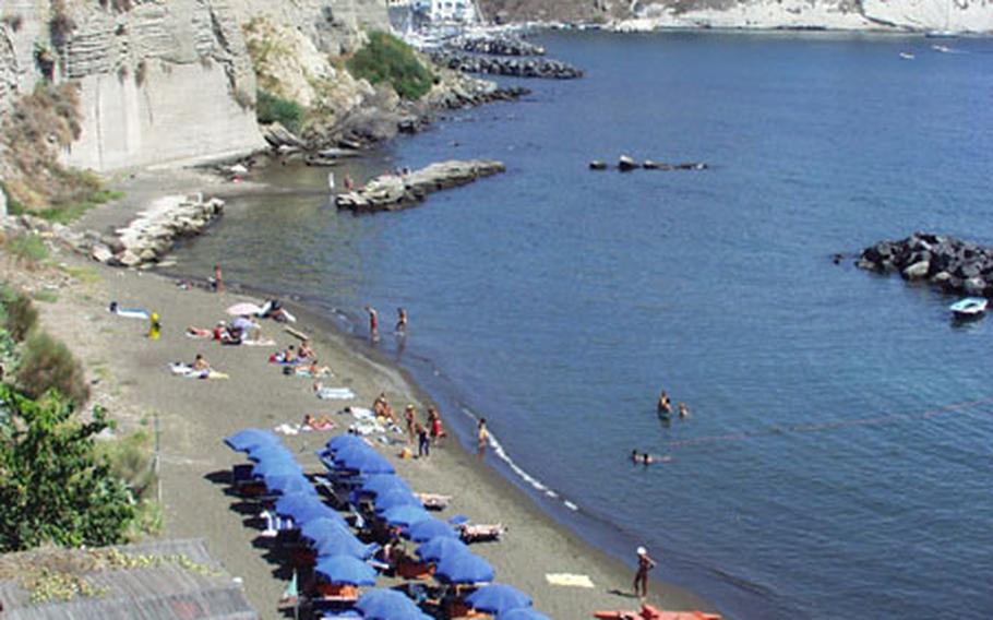 Sunbathers wanting to avoid the crowds on nearby Capri and Ischia seek out Procida’s dark-sand beaches, some of which are accessible only by sea.