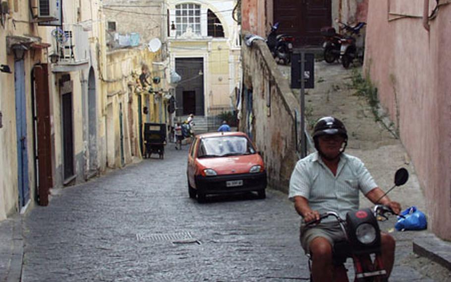 Take care exploring the island’s maze of alleyways and streets; walkers press themselves up against the buildings to avoid scooters and cars zipping around the corners.