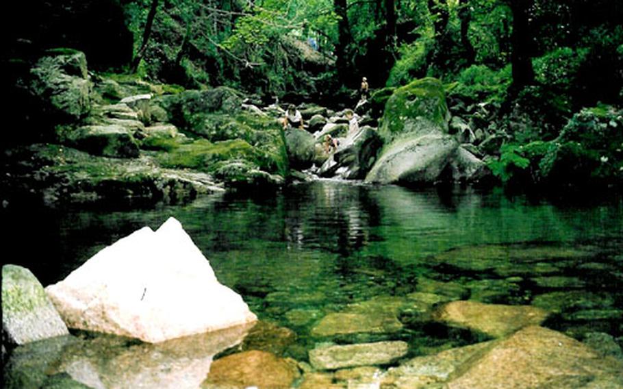 The Wright children played on the rocks of the Parque National da Peneda-Geres — before 2-year-old Nolan fell and broke his arm.