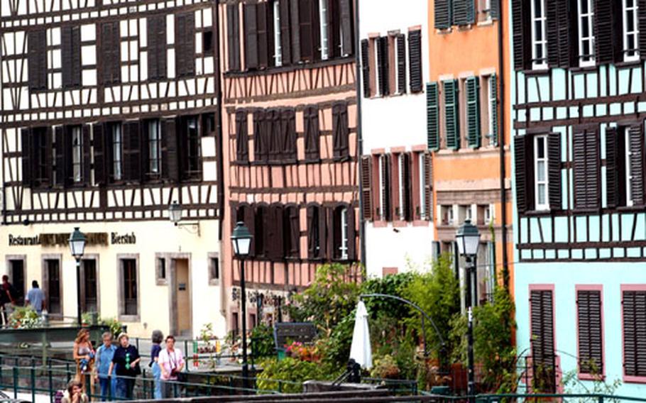 The colorful half-timbered houses of the Petite France district.