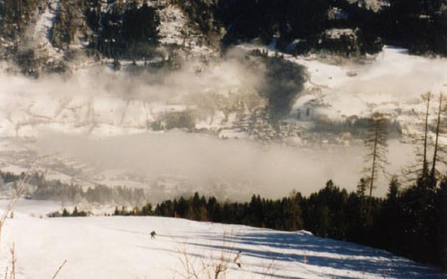 The long — five mile — run to the bottom of the Bad Hofgastein slopes is a delight and not usually crowded.