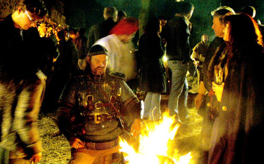 The Ronneburg castle feels especially medieval after dark, when much of it is lit with torches and fires.