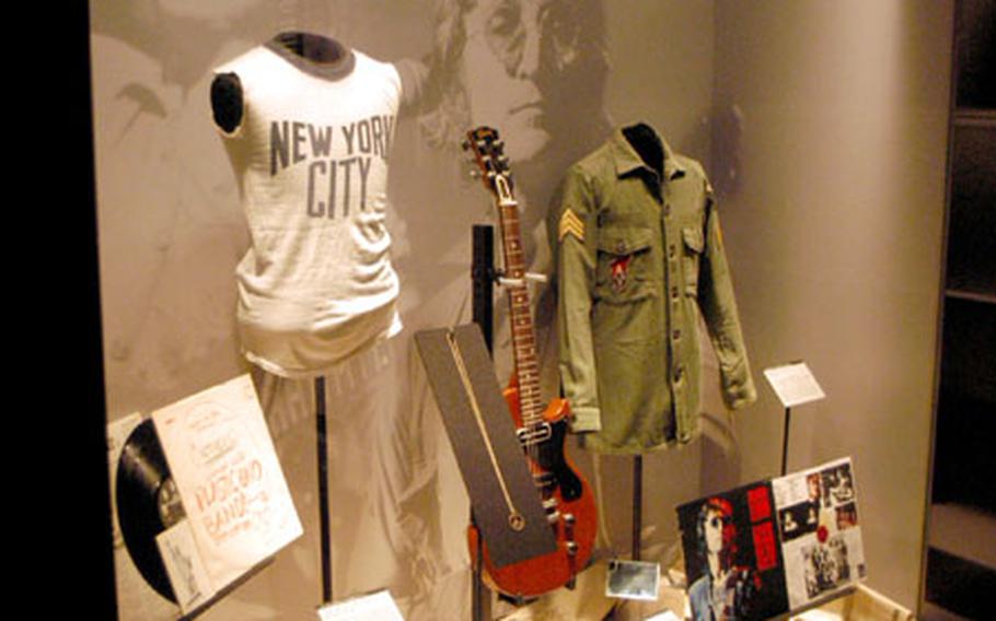 Personal mementos and clothes of Lennon’s from the years he spent in New York.