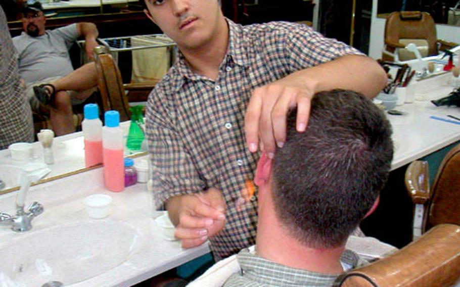 In Marmaris, Turkey, Troy Wesson gets a real Turkish shave, in which the barber shaves with a razor and then burns the remaining hair off the customer’s face.