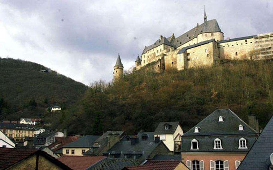 Arriving in Vianden from the west may be the most dramatic entrance in Europe, with the castle high on a hill overlooking the picturesque town below.
