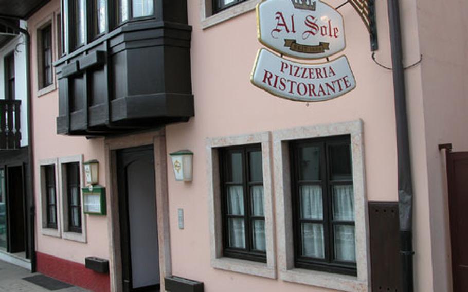 Asiago and the surrounding area has a number of restaurants, such as the Al Sole, that make pizzas and meals using the local cheeses and meats.