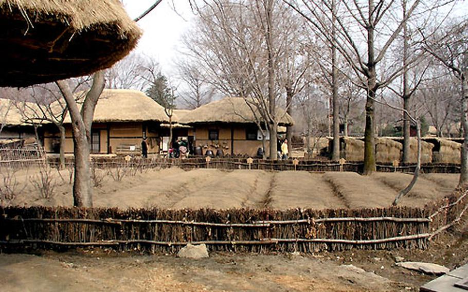 At Korean Folk Village, or Minsokchon, near Suwon, South Korea, these thatch-roofed houses are part of a 243-acre replica of the houses, activities, lifestyle and music of Korea’s feudal past. About a 90-minute bus trip from Osan Air Base, the village is reachable from virtually anywhere by bus or car.