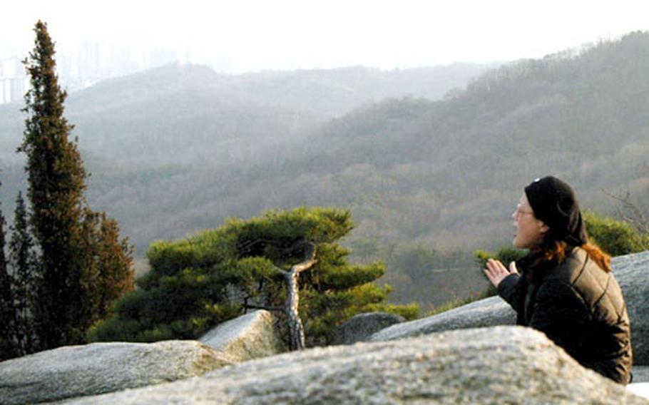 Koreans sometimes come to Bukhansan National Park to sing, chant and pray in the wilderness.