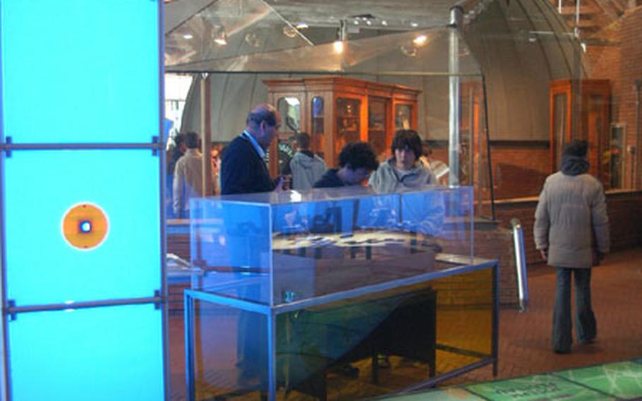 The Citta&#39; della Scienza center assaults visitors&#39; senses with sounds and colors. At back is the center&#39;s planetarium, one of Italy&#39;s most advanced.