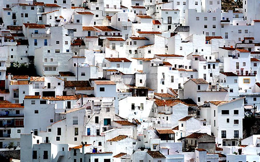 The old town of Casares looks like Cubist painting when compressed by a long lens.