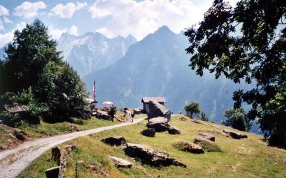 The scenery in the Bregaglia Valley near St. Moritz is stunning.